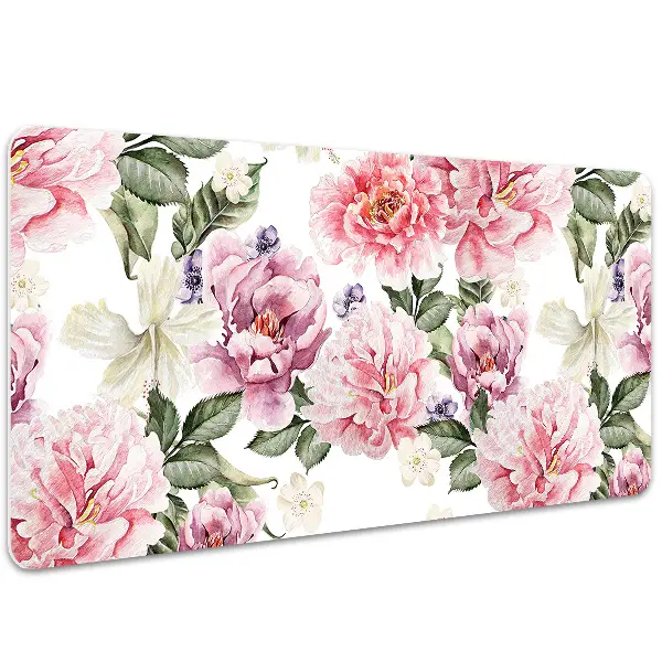 Sous main de bureau Art des fleurs