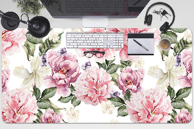 Sous main de bureau Art des fleurs