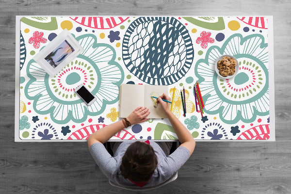 Tapis de bureau Fleurs colorées