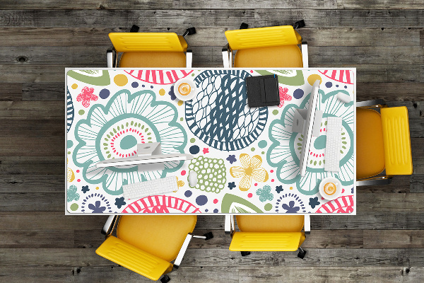 Tapis de bureau Fleurs colorées