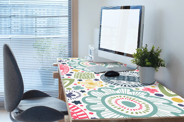 Tapis de bureau Fleurs colorées