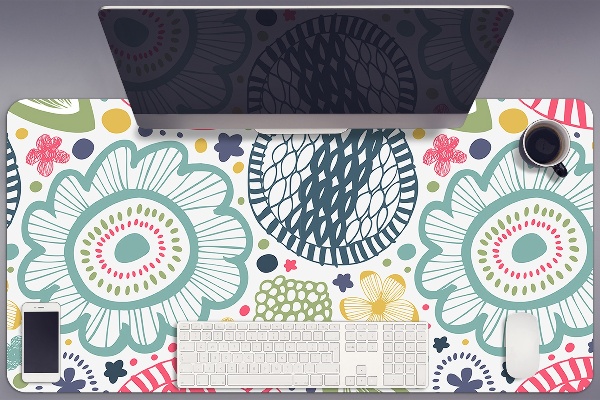 Tapis de bureau Fleurs colorées