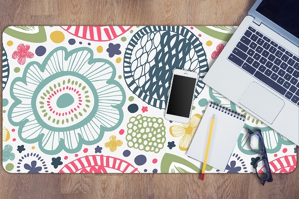Tapis de bureau Fleurs colorées
