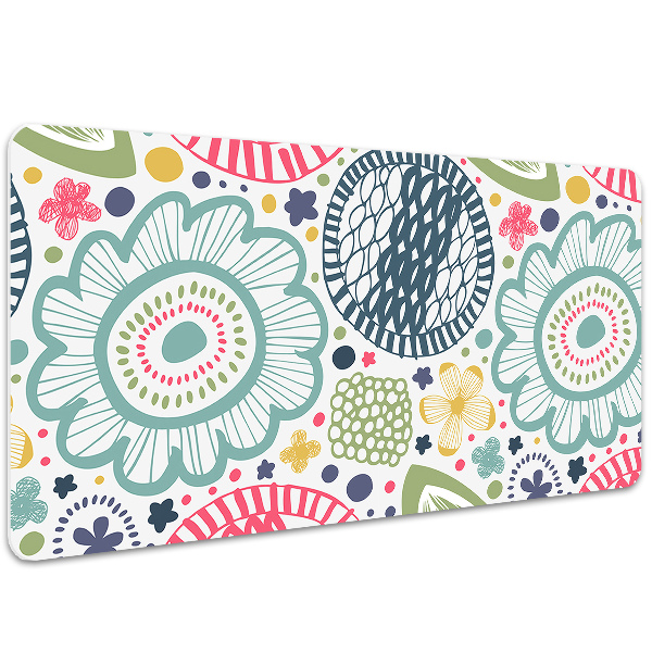 Tapis de bureau Fleurs colorées