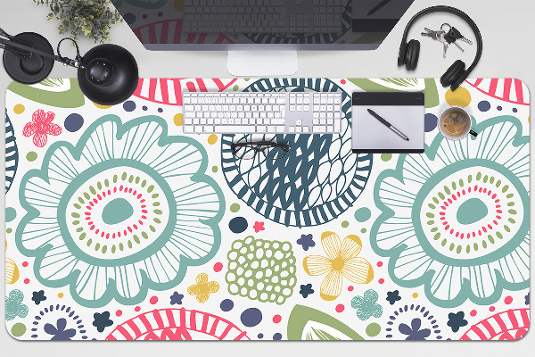 Tapis de bureau Fleurs colorées