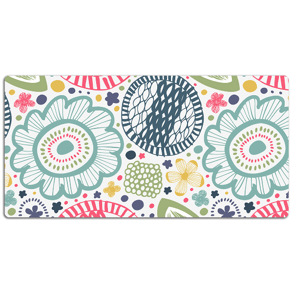 Tapis de bureau Fleurs colorées