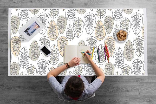 Sous-main bureau Feuilles. Graphiques