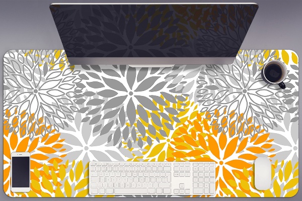 Sous main de bureau Chrysanthèmes