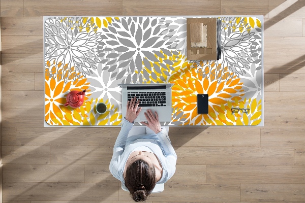 Sous main de bureau Chrysanthèmes