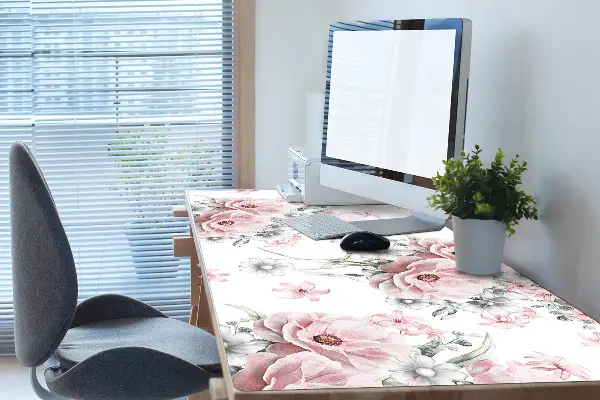 Sous main de bureau Fleurs