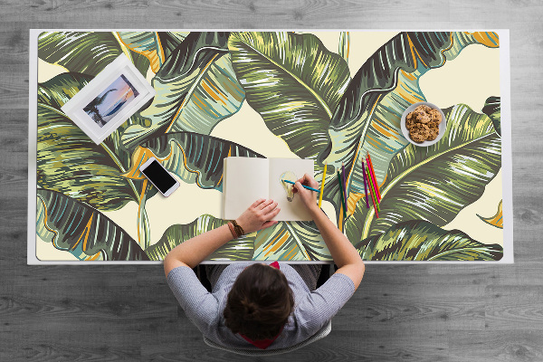 Protège bureau Feuilles exotiques