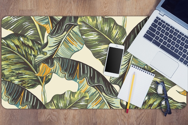 Protège bureau Feuilles exotiques