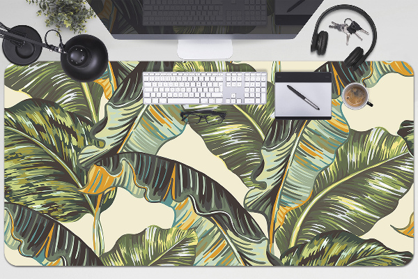 Protège bureau Feuilles exotiques