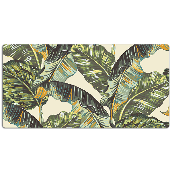 Protège bureau Feuilles exotiques