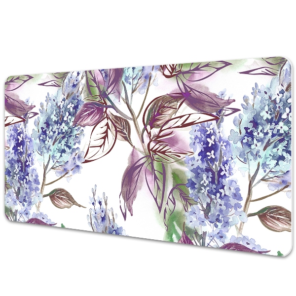 Sous-main bureau Feuilles violettes