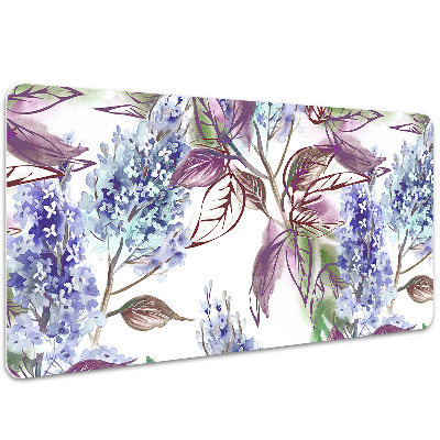 Sous-main bureau Feuilles violettes