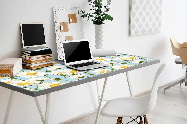 Tapis de bureau Fleurs de camomille