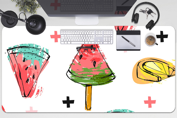 Tapis de bureau Watermon sur un bâton