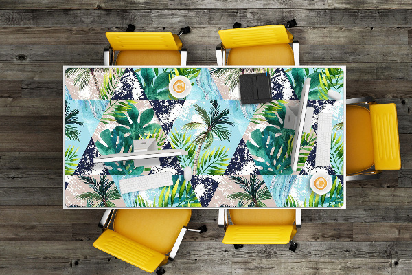 Sous-main bureau Mosaïque tropicale