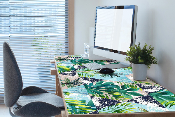 Sous-main bureau Mosaïque tropicale