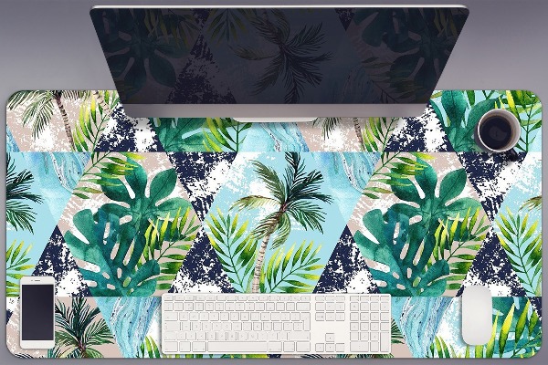 Sous-main bureau Mosaïque tropicale