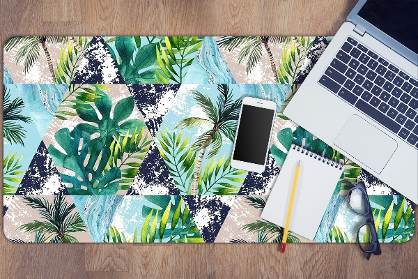 Sous-main bureau Mosaïque tropicale