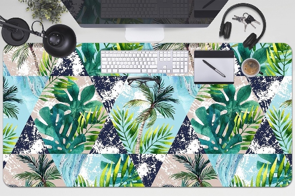 Sous-main bureau Mosaïque tropicale