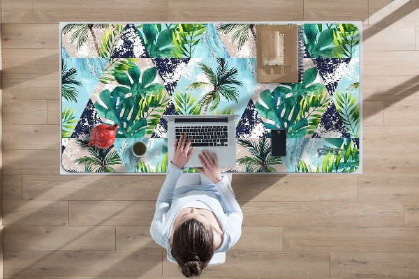 Sous-main bureau Mosaïque tropicale