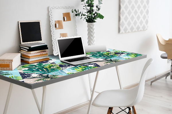 Sous-main bureau Mosaïque tropicale