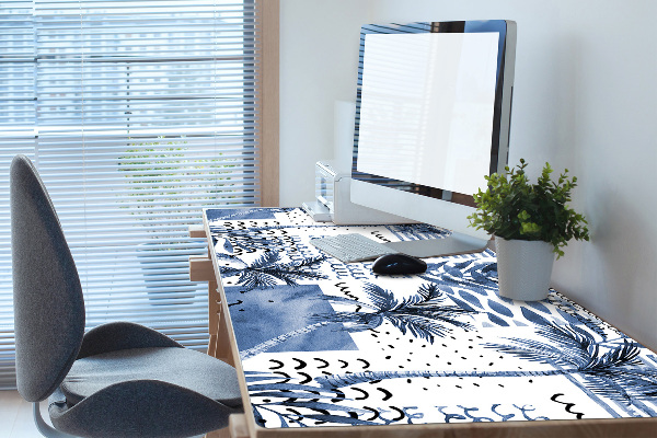 Tapis de bureau Paume bleue