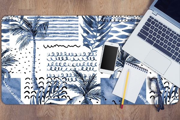 Tapis de bureau Paume bleue
