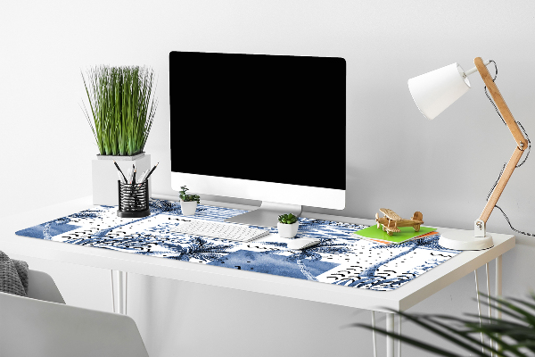 Tapis de bureau Paume bleue