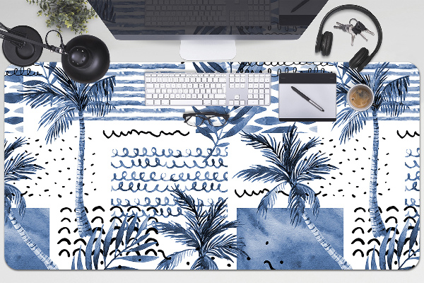Tapis de bureau Paume bleue