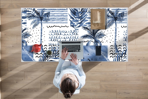 Tapis de bureau Paume bleue