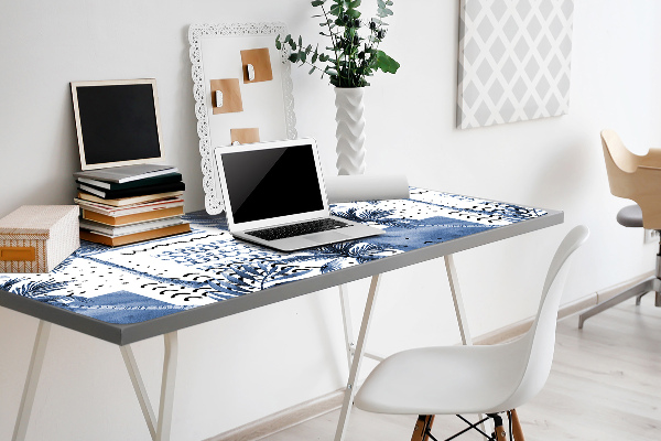 Tapis de bureau Paume bleue