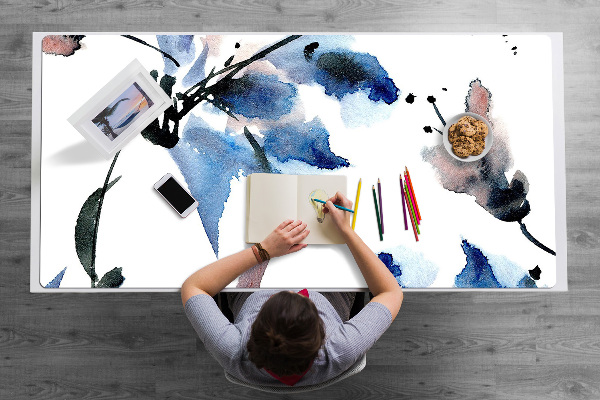 Tapis de bureau Fleurs aquarelles
