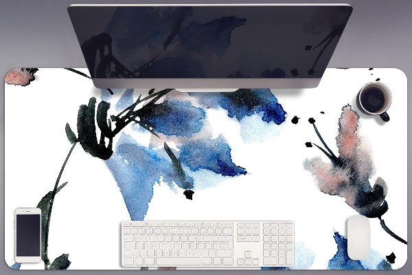 Tapis de bureau Fleurs aquarelles