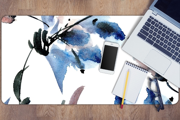 Tapis de bureau Fleurs aquarelles