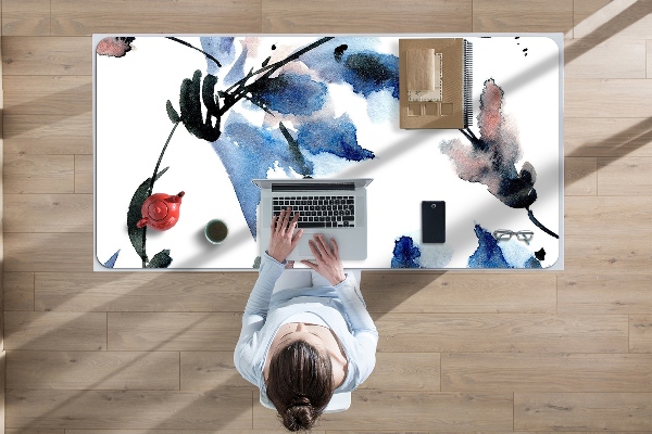 Tapis de bureau Fleurs aquarelles