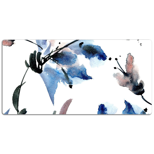 Tapis de bureau Fleurs aquarelles
