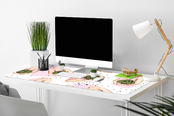 Sous-main bureau Cacti géométrique