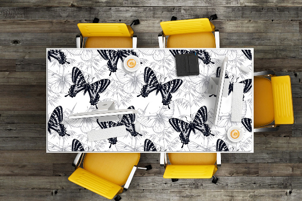 Sous-main bureau Dessiner des papillons