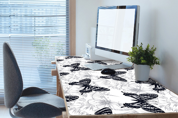 Sous-main bureau Dessiner des papillons