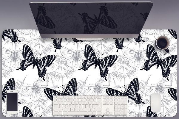 Sous-main bureau Dessiner des papillons
