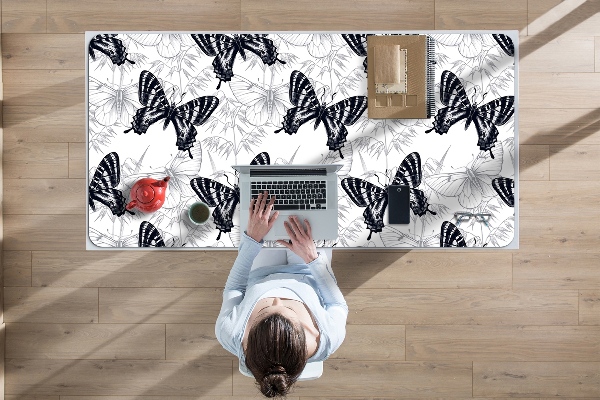 Sous-main bureau Dessiner des papillons