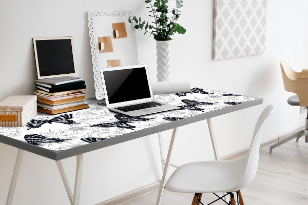 Sous-main bureau Dessiner des papillons