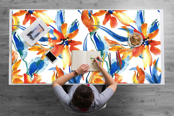 Sous-main bureau Fleurs ensoleillées