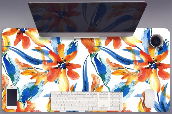 Sous-main bureau Fleurs ensoleillées