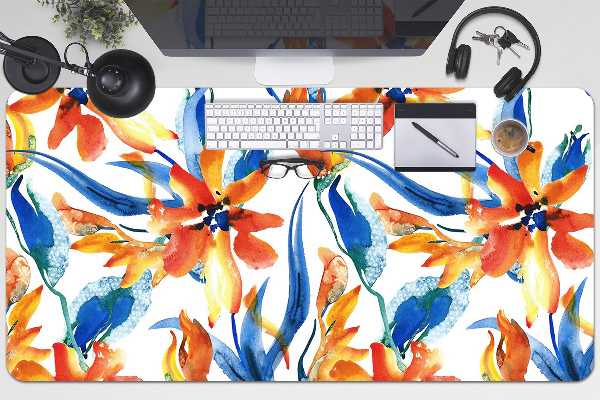 Sous-main bureau Fleurs ensoleillées