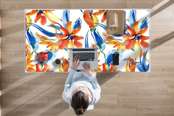 Sous-main bureau Fleurs ensoleillées